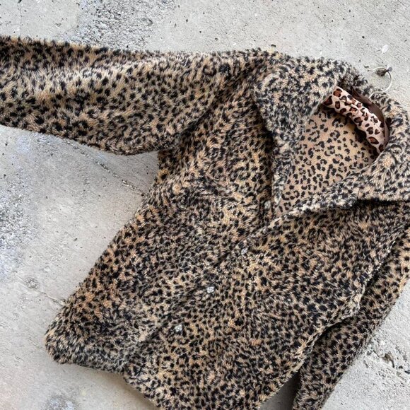 vintage 90s cheetah print jacket - Picture 2 of 7